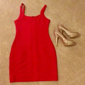 Express red dress